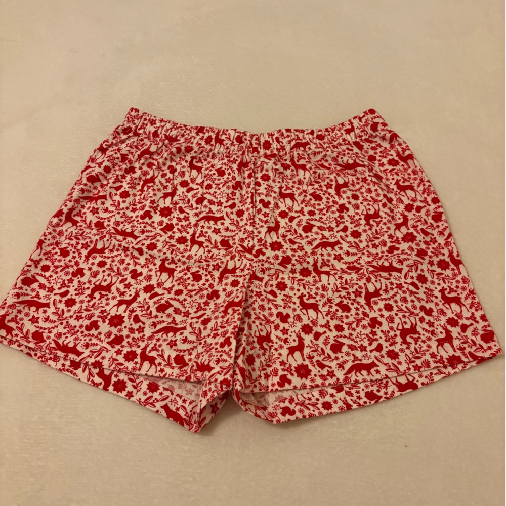 Sleep Chic Flannel Holiday Sleep Shorts